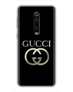 Чохол для Xiaomi Redmi K20 з картинкою «Gucci — золото на чорному»