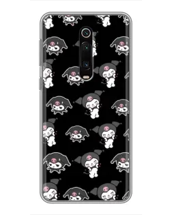 Чохол для Xiaomi Redmi K20 з картинкою «Чорний паттерн Kuromi»