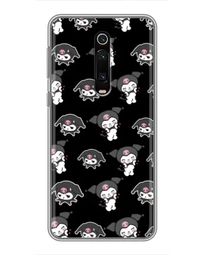 Чохол для Xiaomi Redmi K20 з картинкою «Чорний паттерн Kuromi»