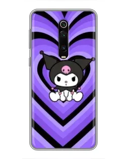 Чохол для Xiaomi Redmi K20 з картинкою «Kuromi та фіолетові серця»
