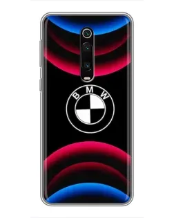 Чохол для Xiaomi Redmi K20 з картинкою «Логотип BMW та неонові дуги»