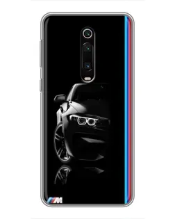 Чохол для Xiaomi Redmi K20 з картинкою «Силует BMW в темряві»