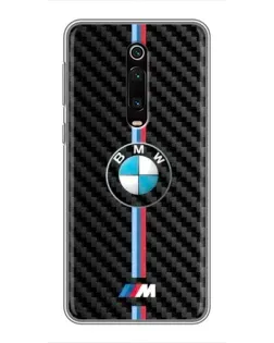 Чохол для Xiaomi Redmi K20 з картинкою «Емблема BMW та карбон»