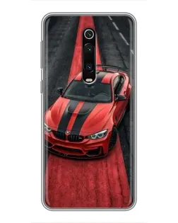 Чохол для Xiaomi Redmi K20 з картинкою «BMW на червоній доріжці»