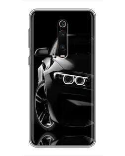 Чохол для Xiaomi Redmi K20 з картинкою «Чорна BMW — профіль»