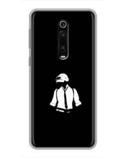 Чохол для Xiaomi Redmi K20 з картинкою «PUBG — білий шолом»