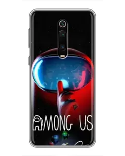 Чохол для Xiaomi Redmi K20 з картинкою «Червоний імпостер — макро»