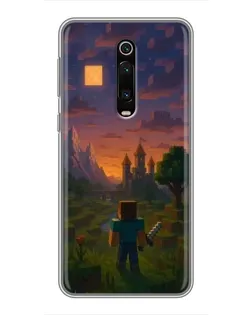 Чохол для Xiaomi Redmi K20 з картинкою «Стів біля вежі» Чохол для Xiaomi Redmi K20 з картинкою «Стів біля вежі»