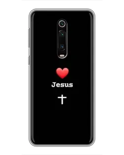 Чохол для Xiaomi Redmi K20 з картинкою «Серце - Jesus»