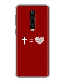 Чехол для Xiaomi Redmi K20 с картинкой «Уравнение любви»