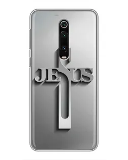 Чехол для Xiaomi Redmi K20 с картинкой «Металлический крест Jesus»