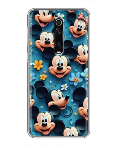 Чехол для Xiaomi Redmi K20 с картинкой «Паттерн Микки и Минни»