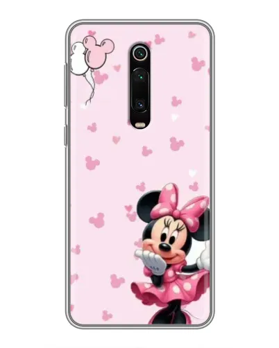 Чехол для Xiaomi Redmi K20 с картинкой «Минни Маус и сердечки»