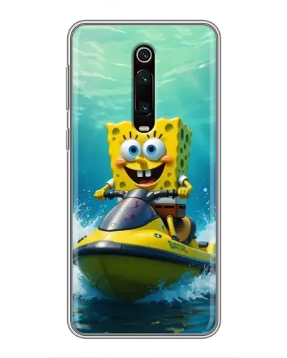 Чехол для Xiaomi Redmi K20 с картинкой «Спанч Боб на гидроцикле» Чехол для Xiaomi Redmi K20 с картинкой «Спанч Боб на гидроцикле»