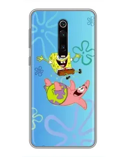 Чехол для Xiaomi Redmi K20 с картинкой «Спанч Боб и Патрик»
