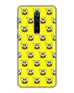 Чехол для Xiaomi Redmi K20 с картинкой «Паттерн Губка Боб»
