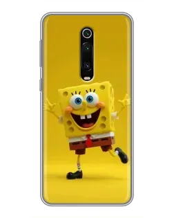 Чехол для Xiaomi Redmi K20 с картинкой «Позитивный Губка Боб»