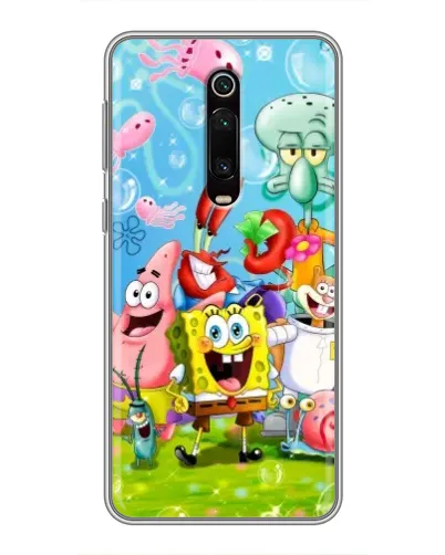 Чехол для Xiaomi Redmi K20 с картинкой «Губка Боб и друзья» Чехол для Xiaomi Redmi K20 с картинкой «Губка Боб и друзья»