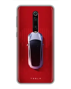 Чохол для Xiaomi Redmi K20 з картинкою «Tesla Top View»