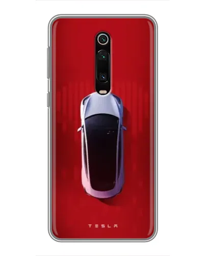 Чохол для Xiaomi Redmi K20 з картинкою «Tesla Top View»