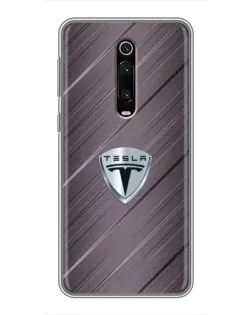 Чохол для Xiaomi Redmi K20 з картинкою «Металева текстура Tesla»