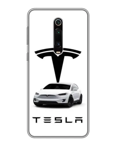 Чохол для Xiaomi Redmi K20 з картинкою «Tesla White Style»