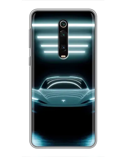 Чохол для Xiaomi Redmi K20 з картинкою «Tesla в неоні»