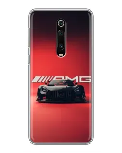 Чохол для Xiaomi Redmi K20 з картинкою «Mercedes AMG — червона лінія»