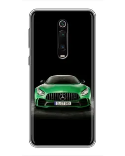 Чохол для Xiaomi Redmi K20 з картинкою «Mercedes — неоновий лого»