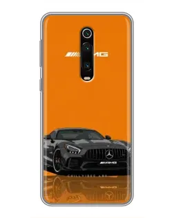 Чохол для Xiaomi Redmi K20 з картинкою «Помаранчевий Mercedes AMG»