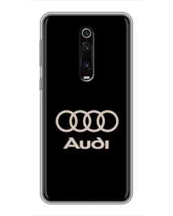 Чохол для Xiaomi Redmi K20 з картинкою «Audi — золотий логотип»