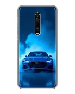 Чохол для Xiaomi Redmi K20 з картинкою «Audi — блакитна енергія»