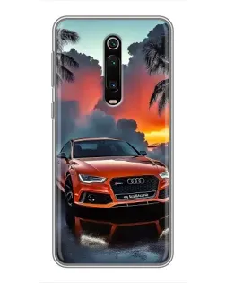 Чохол для Xiaomi Redmi K20 з картинкою «Audi — захід сонця»