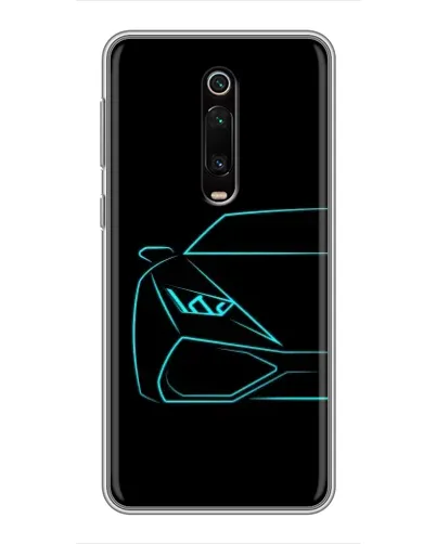 Чохол для Xiaomi Redmi K20 з картинкою «Блакитний силует Lamborghini» Чохол для Xiaomi Redmi K20 з картинкою «Блакитний силует Lamborghini»