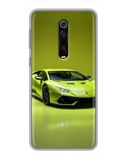 Чохол для Xiaomi Redmi K20 з картинкою «Салатовий Lamborghini Huracan»