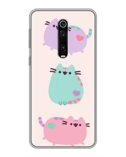 Чохол для Xiaomi Redmi K20 з картинкою «Pusheen тріо» Чохол для Xiaomi Redmi K20 з картинкою «Pusheen тріо»