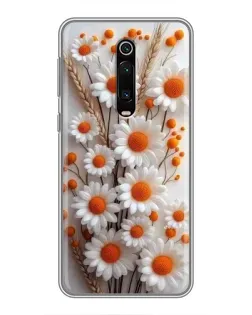 Чохол для Xiaomi Redmi K20 з картинкою «Білі сухоцвіти»