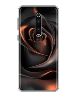 Чохол для Xiaomi Redmi K20 з картинкою «Шовкова чорна троянда»