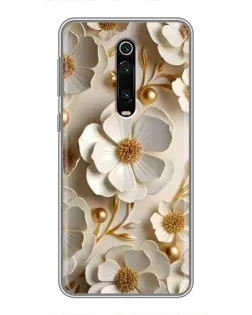 Чохол для Xiaomi Redmi K20 з картинкою «Білі паперові квіти»