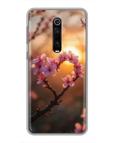 Чохол для Xiaomi Redmi K20 з картинкою «Рожевий цвіт сердечко на тлі заходу» Чохол для Xiaomi Redmi K20 з картинкою «Рожевий цвіт сердечко на тлі заходу»