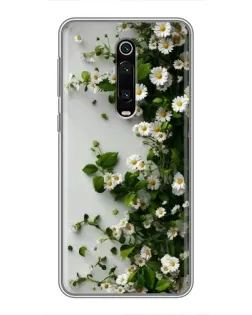 Чохол для Xiaomi Redmi K20 з картинкою «Гілка дрібних білих квітів»