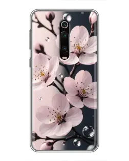 Чохол для Xiaomi Redmi K20 з картинкою «Ніжня сакура та краплі»