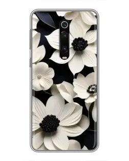 Чохол для Xiaomi Redmi K20 з картинкою «Об'ємні білі квіти»