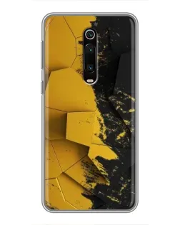 Чехол для Xiaomi Redmi K20 с картинкой «Золотые осколки геометрии»