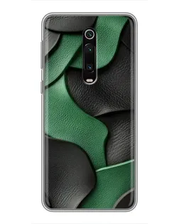 Чехол для Xiaomi Redmi K20 с картинкой «Зеленые кожаные волны»