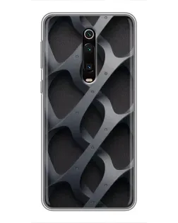 Чехол для Xiaomi Redmi K20 с картинкой «Объемное серое плетение»