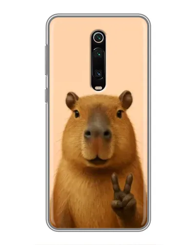 Чехол для Xiaomi Redmi K20 с картинкой «Капибара виктория»