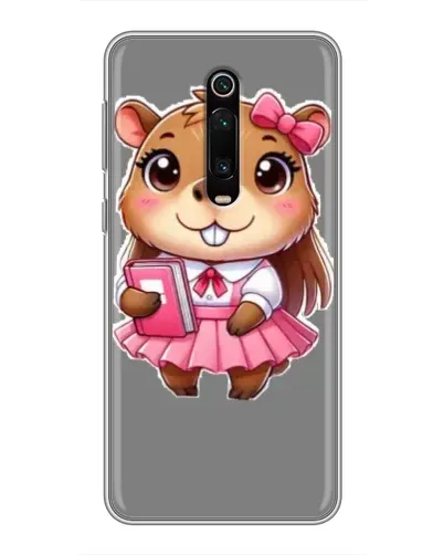 Чехол для Xiaomi Redmi K20 с картинкой «Девочка капибара»