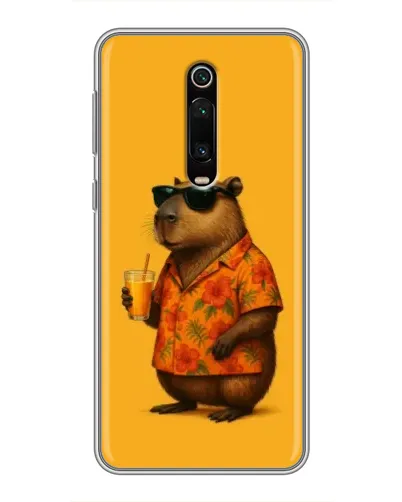 Чехол для Xiaomi Redmi K20 с картинкой «Капибара на отдыхе»