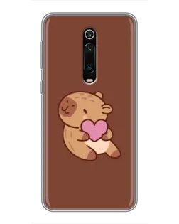 Чохол для Xiaomi Redmi K20 з картинкою «Капібара з серцем» Чохол для Xiaomi Redmi K20 з картинкою «Капібара з серцем»